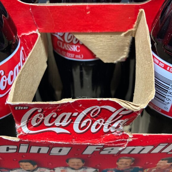 Collectible 6 pack Coca Cola Bottles featuring Dale Earnhardt Sr. - Picture 8 of 8